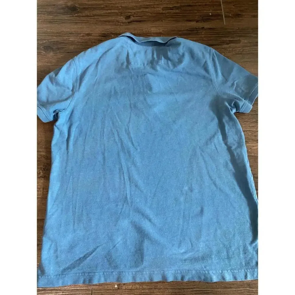 Banana Republic Men's Polo Shirt - Size Large - Aqua Blue
